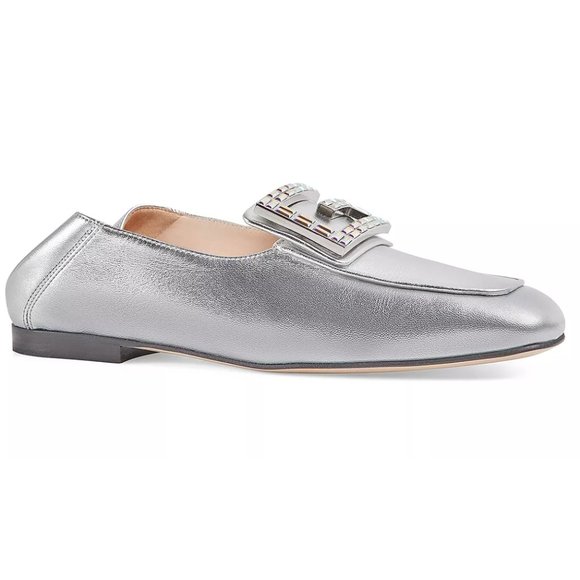 Gucci Madelyn Crystal G Loafers in Silver - Picture 3 of 7